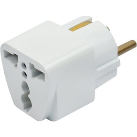 تصویر تبدیل 3 به 2 برق ارت دار معین الکتریک Moein Electric 10A Adaptor