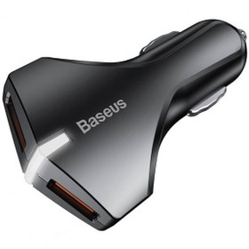 تصویر شارژر فندکی باسئوس | Baseus Rocket Dual-USB Car Charger 