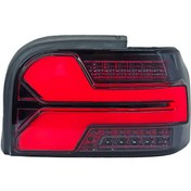 تصویر چراغ خطر پراید 131 طرح لامبورگینی مولتی کالر ( جفت ) - تمام دودی NGCo+ Peraid 131 Lamborghini