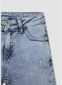 تصویر شلوار جین میدی فیت معمولی برند Defacto Regular Fit Midi Jean Short