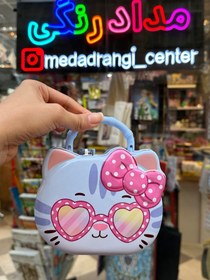 تصویر قلک فلزی قفل دار طرح دایناسور 