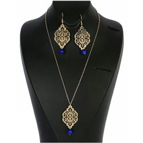 تصویر نیم ست گردنبند و گوشواره زنانه کد 08 Women's Necklace and Earrings Set 08