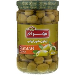 تصویر مهرام زیتون شور ایرانی 680گ 
