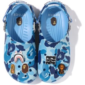 تصویر کراکس bapeآبی crocs bape blue
