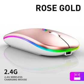 تصویر ماوس بی سیم مدل RF5084A RGB مشکی 