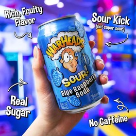 تصویر نوشیدنی ترش وارهدز بلوبری Warheads soda blueberry 