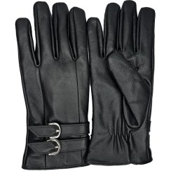 تصویر دستکش چرم زنانه کد R03 