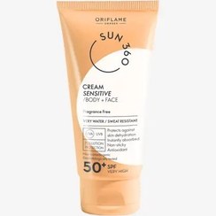 تصویر کرم ضدآفتاب صورت و بدن سان 360 Sun با SPF50 SUN360 Cream Sensitive Body + Face SPF50