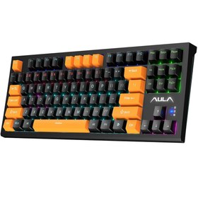 تصویر کیبورد مکانیکی گیمینگ AULA F3032 AULA F3032 Mechanical Keyboard 87 Keys RGB Backlight Gaming Compact Wired Red Switch