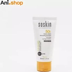 تصویر کرم ضدآفتاب ساسکین فلوئیدی (بی رنگ) Soskin Fluid Texture 