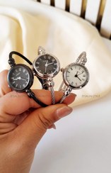 تصویر ساعت بنگلی زنانه - مشکی 