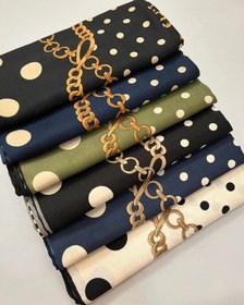 تصویر روسری کشمیر پاییزه سفید 