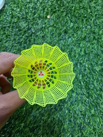 تصویر توپ بدمینتون‌خارجی برند تالبوت فسفری و سفید - فسفری 