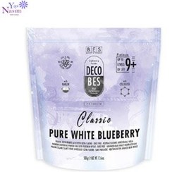 تصویر پودر دکلره پاکتی بنفش بلوبری بس Decobes Pure White Blueberry