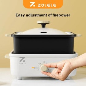 تصویر دستگاه پخت و پز چند منظوره شیائومی مدل Zolele Split Cooking Pot 3L MP301 Zolele Split Cooking Pot 3L MP301