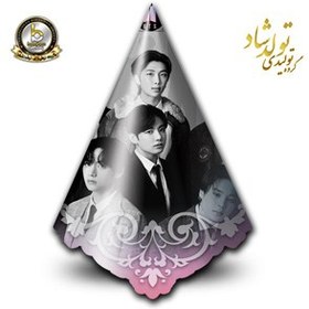 تصویر کلاه تولد تم BTS 