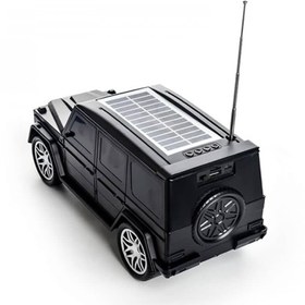 تصویر اسپیکر بلوتوثی شارژی طرح خودرو چیپ DETEX+ DS-960 DETEX+ DS-960 Portable Car Solar Charging Bluetooth Speaker With Flashlight