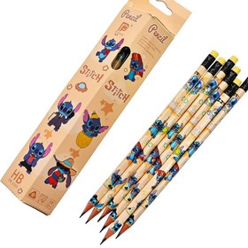 تصویر مداد مشکی پرودون طرح استیچ بسته ۱۲ عددی 