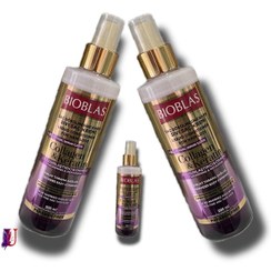 تصویر اسپری دو فاز نرم کننده بیوبلاس BIOBLAS حاوی کلاژن و کراتین (200 میل) BIOBLAS two-phase softening spray containing collagen and keratin (200 ml)