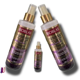 تصویر اسپری دو فاز نرم کننده بیوبلاس BIOBLAS حاوی کلاژن و کراتین (200 میل) BIOBLAS two-phase softening spray containing collagen and keratin (200 ml)