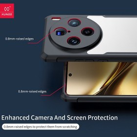 تصویر گارد هیبریدی گوشی ویوو Vivo X200 Pro XUNDD Hybrid Anti-Fall Case 