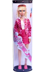 تصویر عروسک باربی قدم زن سایز ۱۰۶ سانت مدل کت و دامن 
