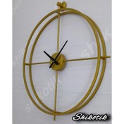 تصویر ساعت دیواری فلزی لوتوس مدل D460 قطر ۶۰ 