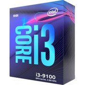 تصویر پردازنده اینتل مدل Core i3-9100 ا Intel Core i3-9100 Processor Intel Core i3-9100 Processor