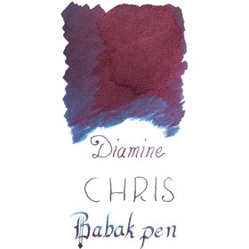 تصویر جوهر خودنویس دیامین رنگ لیتل کریس DIAMINE INK Exclusive Irediscent Little Chris 