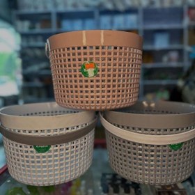 تصویر سبد گرد کاجین مدل تینا 