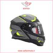 تصویر کلاه کاسکت SMK مدل Gullwing فک متحرک مشکی مات 