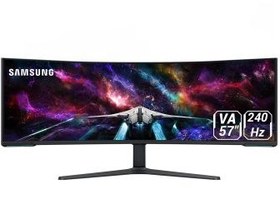 تصویر مانیتور 57 اینچ گیمینگ سامسونگ مدل Samsung Odyssey Neo G9 G95NC Samsung Odyssey Neo G9 G95NC 57 Inch VA DUHD Curved Gaming Monitor