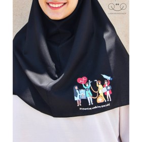 تصویر مقنعه طرحدار 