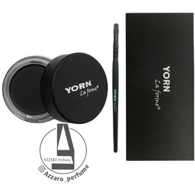 تصویر خط چشم ژله ای یورن رنگ مشکی مات حجم 5 میل Yoren gel eyeliner, matte black, volume 5 ml