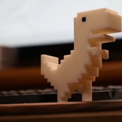 تصویر فیگور دایناسور گوگل کروم 