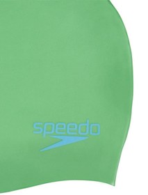 تصویر کلاه شنا چند رنگ دخترانه و پسرانه بچگانه 8 شناگر کودکان سیلیکون ساده اسپیدو SPEEDO 