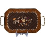 تصویر سینی چوبی معرق کد RK23 