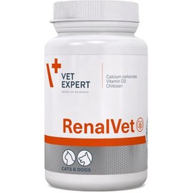 تصویر کپسول تقویت کننده کلیه سگ و گربه وت اکسپرت مدل RenalVet تعداد ۶۰ کپسول Vet Expert RenalVet for Cats and dogs 60Caps