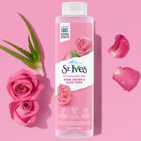 تصویر شامپو بدن سینت اویز ST.Ives حجم 650 میلی لیتر با رایحه گل رز و آلوئه ورا 