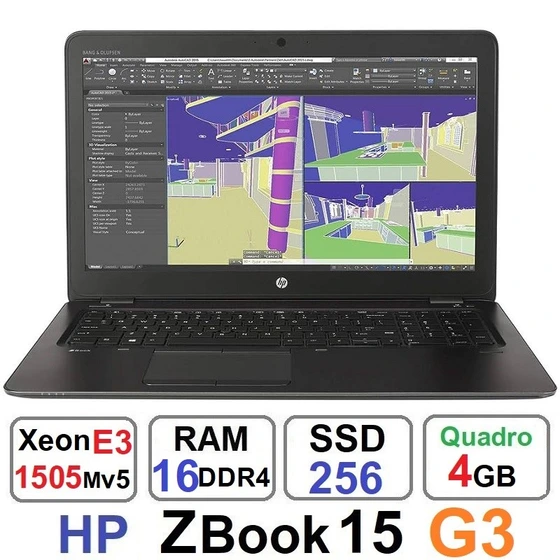 خرید و قیمت لپ تاپ اچ پی HP ZBook 15 G3 xeon E3-1505M v5 رم16گیگ | ترب