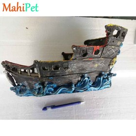 تصویر دکوری کشتی آکواریوم کد Ship1 