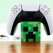 تصویر هولدر دسته PS4 و PS5 مدل کریپر ماینکرفت | هولدر فانتزی و دکوری گیمینگ 