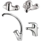 تصویر ست شیرآلات شیبه مدل اروند Shibeh Mixer Faucet