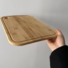 تصویر تخته برش متوسط بامبو 