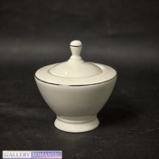 تصویر قندان چینی توس الیزابت امپریال(لئوناردو) لبه طلایی 