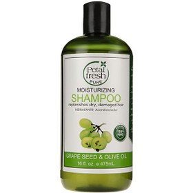 تصویر شامپو تقویت کننده موی خشک 475 میل پتال فرش Petal Fresh Grape Seed And Olive Oil Shampoo For Dry Hair 475ml