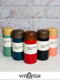 تصویر تراول ماگ مینی ۱۵۰ میلی لیتر طرح چوب 