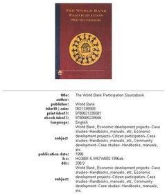 تصویر دانلود کتاب The World Bank participation sourcebook 1996 کتاب انگلیسی منبع مشارکت بانک جهانی 1996