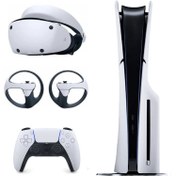 تصویر کنسول بازی سونی PS5 Slim استاندارد | به همراه هدست VR2 ا Playstation 5 Slim Drive + Headset VR2 Playstation 5 Slim Drive + Headset VR2
