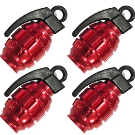 تصویر سر والف فانتزی طرح نارنجک - قرمز 